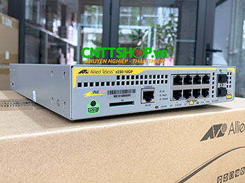 AT-x230-10GP Allied Telesis L3 Switch 8 PoE+ Ports 124W, 2 SFP Uplink Ports