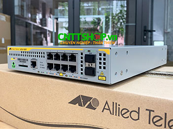 AT-x230-10GP Allied Telesis L3 Switch 8 PoE+ Ports 124W, 2 SFP Uplink Ports