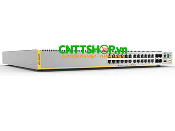 AT-x510-28GPX Allied Telesis 24 Ports 10/100/1000T PoE+ Stackable, 4 SFP+ ports and 2 Fixed Power Supplies