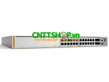 AT-x530-28GPXm-00 Allied Telesis 20 Ports GE, 4 Ports 100M/1/2.5/5G PoE+ stackable, 4 SFP+ ports