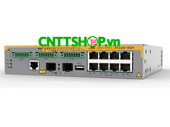 AT-x320-10GH Switch Allied Telesis 8 Ports 10/100/1000T PoE++, 2 SFP Ports