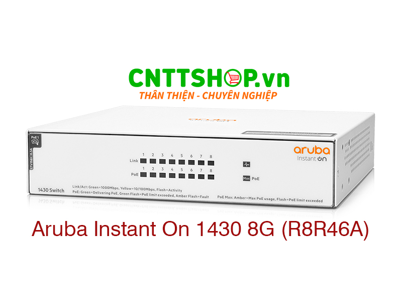 HP(Enterprise) Aruba Instant On 1430 8G Class4 PoE 64W Switch