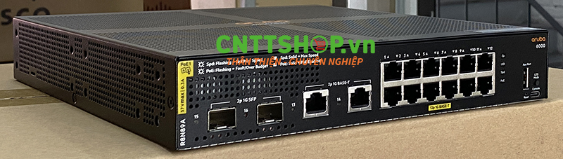 R8N89A - Switch Aruba CX 6000 Series 12 Ports GbE, 2 Ports SFP, PoE 139W