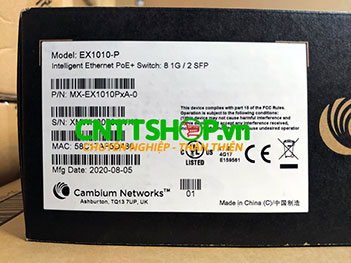 EX1010-P Switch Cambium 8 Ports PoE, 2 SFP Uplink