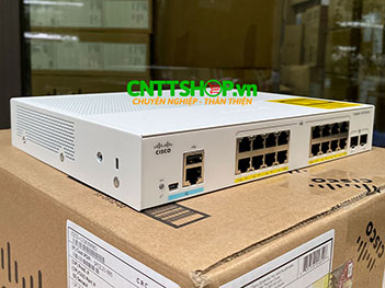C1000-16P-E-2G-L | Switch Cisco witch 16x GE RJ45 PoE+, 2x SFP