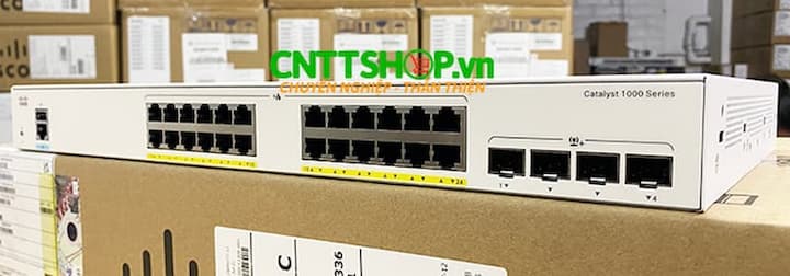 4 cổng SFP+ trên thiết bị switch Cisco