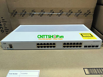 C1000-24T-4X-L Cisco Catalyst 1000 with 24x 10/100/1000 ports, 4x 10G SFP+