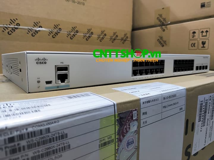 Switch Cisco C1000-24T-4X-L với tính năng bảo mật mạnh mẽ