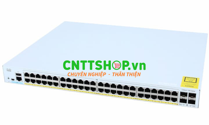 Switch Cisco C1000-48FP-4X-L có khả năng truyền dữ liệu từ thiết bị đầu đến thiết bị cuối nhanh chóng, an toàn