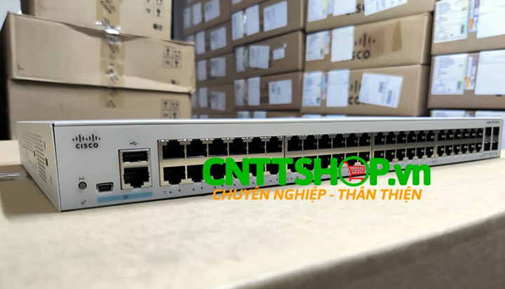 Hiệu suất vượt trội của thiết bị switch Cisco C1000-48T-4G-L giúp truyền dữ liệu nhanh, an toàn