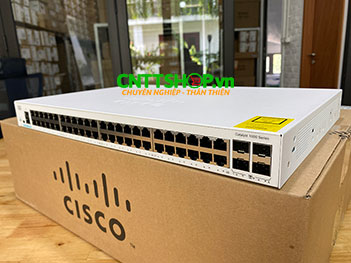 C1000-48T-4X-L Cisco Catalyst 1000 with 48x 10/100/1000 ports, 4x 10G SFP+ uplinks