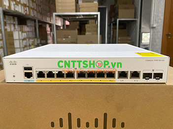 Switch Cisco C1000-8FP-2G-L with 8 Ports PoE+ 120W, 2 port GE Combo Uplink