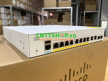 Switch Cisco C1000-8FP-2G-L with 8 Ports PoE+ 120W, 2 port GE Combo Uplink
