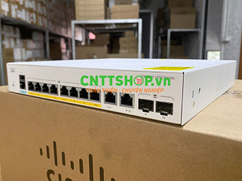 Switch Cisco C1000-8FP-2G-L with 8 Ports PoE+ 120W, 2 port GE Combo Uplink
