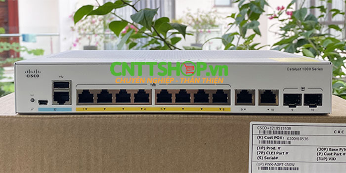 Switch Cisco C1000-8FP-E-2G-L​