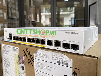 Cisco C1000-8FP-E-2G-L Switch Layer 2, 8 Port PoE 1G, 2 Combo uplink 1G, PoE Perpetual 120W