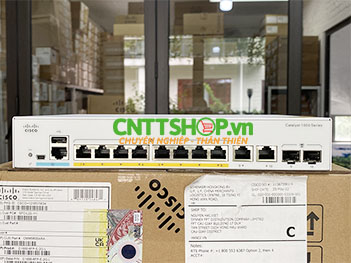 Cisco C1000-8FP-E-2G-L Switch Layer 2, 8 Port PoE 1G, 2 Combo uplink 1G, PoE Perpetual 120W