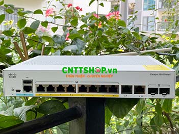 C1000-8P-E-2G-L Switch Cisco 8 Ports PoE+ 67W, 2 GE Combo Uplink