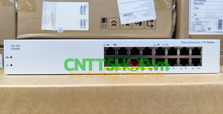 Giới thiệu về thiết bị switch Cisco CBS110-16PP-EU