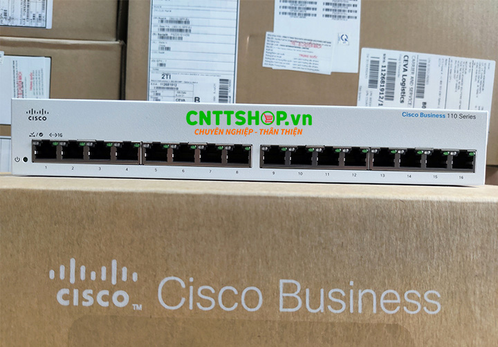 Bộ chuyển mạch 16 cổng Cisco CBS110-16T-EU