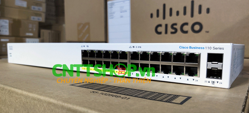 Thiết bị switch Cisco CBS110-24PP-EU