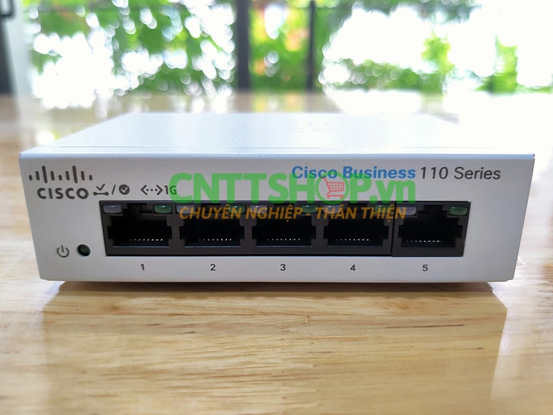 Thiết bị chuyển mạch Cisco Business 110 Series CBS110-5T-D-EU
