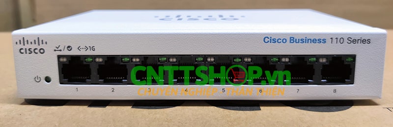 Thiết bị switch Cisco CBS110-8T-D-EU