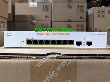 CBS220-8P-E-2G-EU Switch Cisco 8 Ports 1GE PoE, 2 Ports 1G SFP Uplink