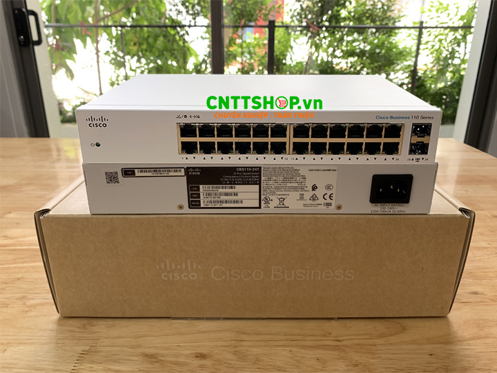 Thiết bị chuyển mạch Switch Cisco CBS110-24T-EU