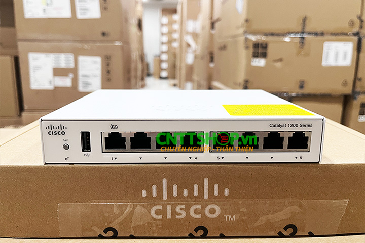 Thiết bị chuyển mạch Switch Cisco C1200-8T-D