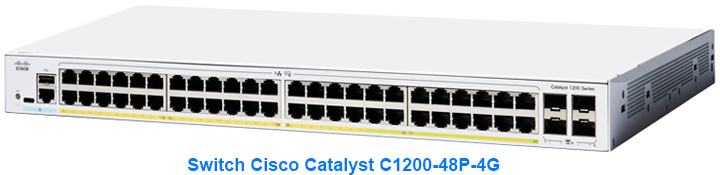 Switch Cisco Catalyst C1200-48P-4G PoE
