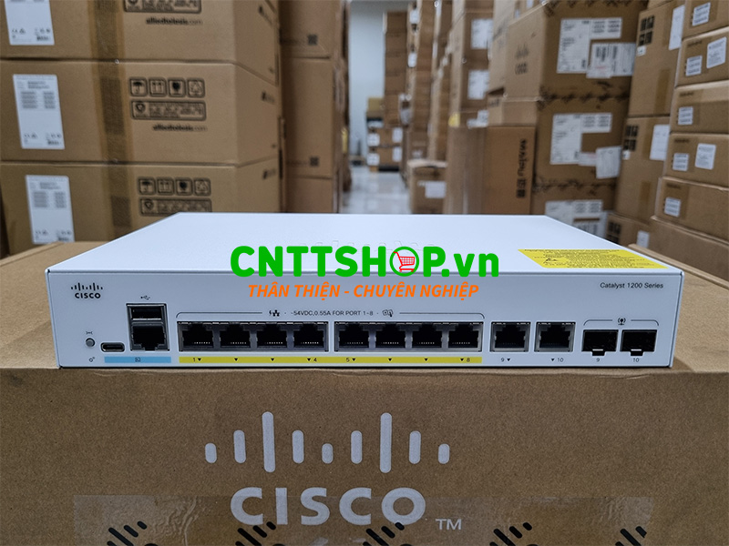 C1200-8P-E-2G | Switch Cisco Catalyst™ 1200 8 Cổng Chính Hãng.