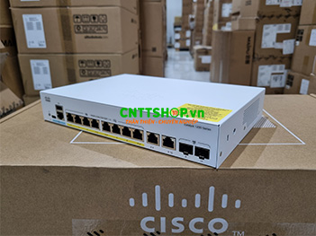 Switch Cisco C1200-8P-E-2G 8-Ports PoE+ 67W, 2 Combo Uplink