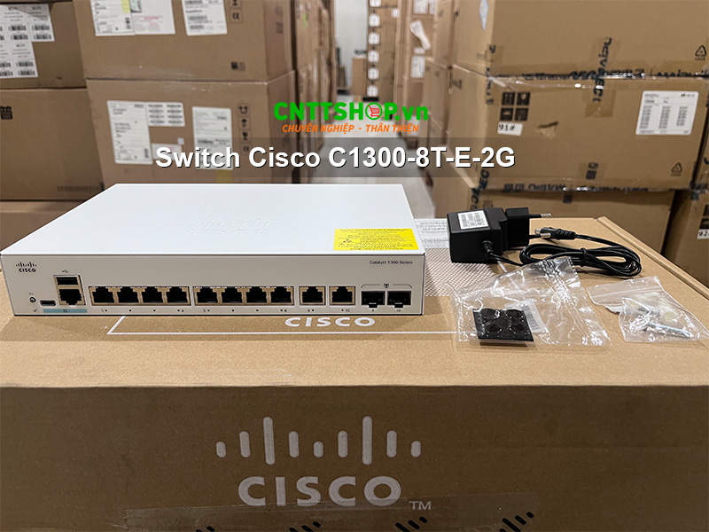 Phụ kiện đi kèm Switch Cisco C1300-8T-E-2G