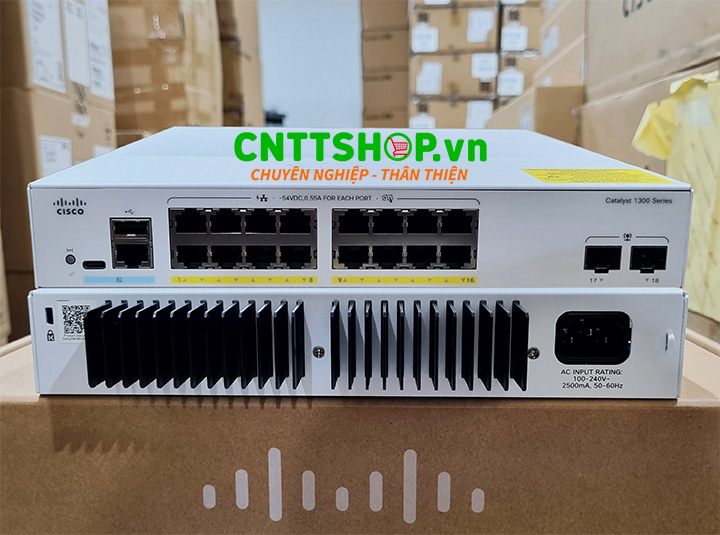 Thiết bị Switch Cisco C1300-16FP-2G