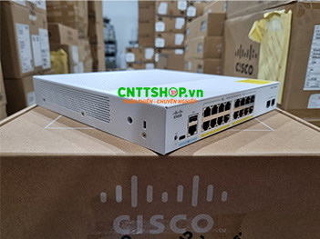 Switch Cisco C1300-16P-2G 16-Ports PoE+ 120W, 2 SFP Uplink