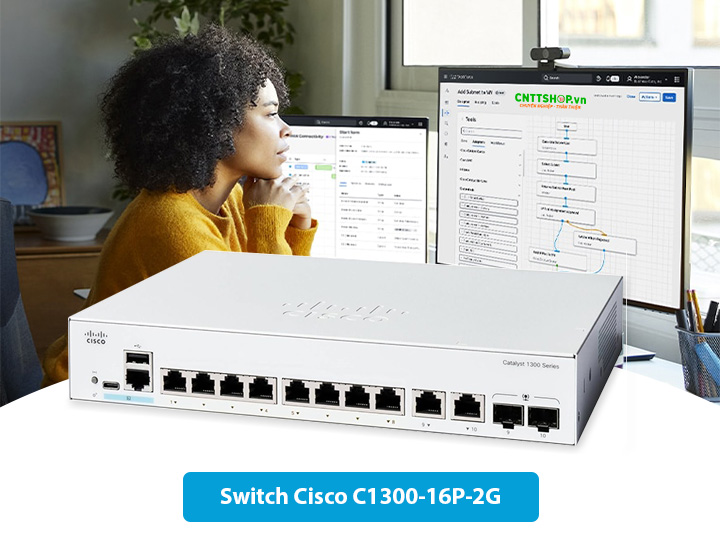 C1300-16P-2G | Switch Cisco Catalyst 1300 Chính Hãng, Giá Tốt.