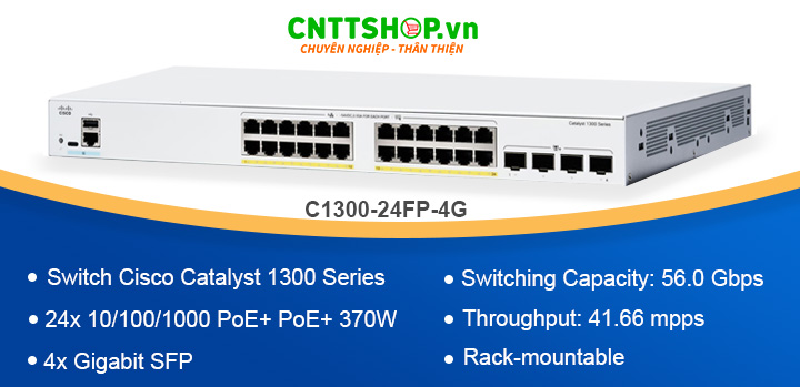 C1300-24FP-4G Switch Cisco Catalyst 1300