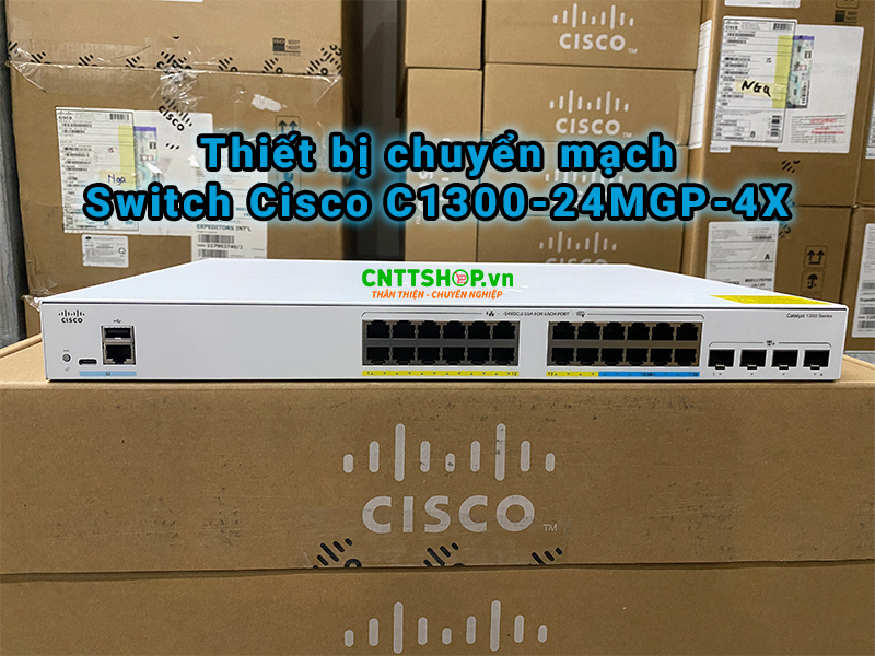 Thiết bị chuyển mạch Switch Cisco Catalyst C1300-24MGP-4X