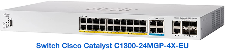 Switch Cisco Catalyst C1300-24MGP-4X-EU