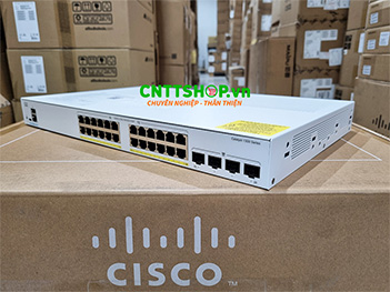 Switch Cisco C1300-24P-4G 24-Ports PoE+ 195W, 4 SFP Uplink
