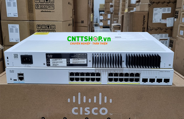 C1300-24P-4X | Switch Cisco Catalyst 1300 24 Ports 1G RJ45 PoE+. 4 Ports SFP