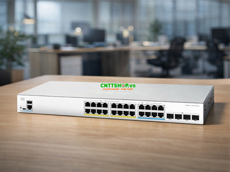 Switch Cisco C1300X-24MU-4X 24 Port 2.5G mGig PoE+ 740W, 4 uplink 10G SFP28