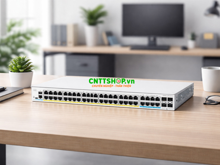 Switch Cisco C1300X-48P-4X 48 Port GE PoE+ 740W, 4 SFP28 Uplink