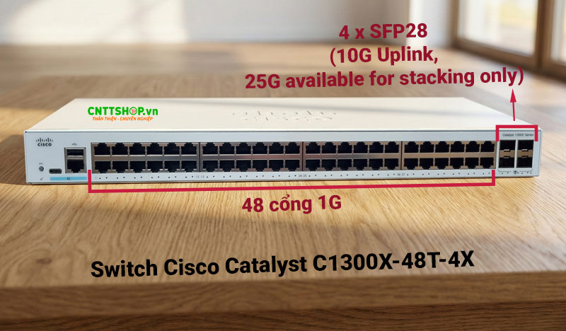 Switch Cisco Catalyst C1300X-48T-4X