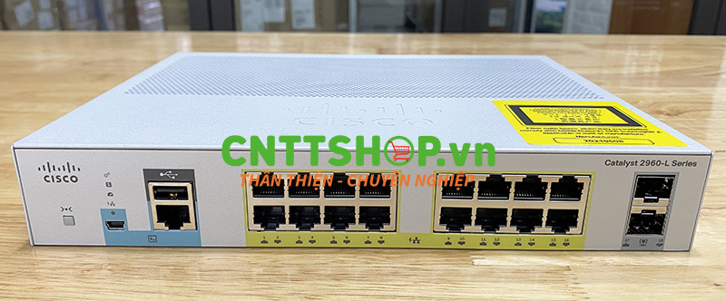 Switch Cisco WS-C2960L-SM-16PS 2960L 16 port GigE PoE+ 120W, 2 x 1G SFP LAN Lite