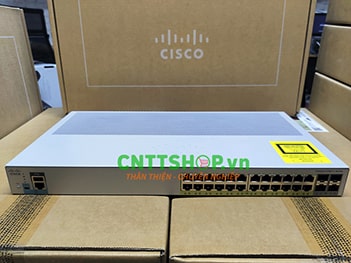 WS-C2960L-24PS-LL Cisco Catalyst 2960L 24 Ports GigE PoE+, 4x1G SFP, LAN Lite