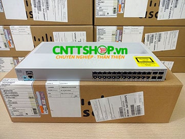 WS-C2960L-24TQ-AP Cisco Catalyst 2960L 24 Port GigE 4 x 10G SFP+ LAN Lite