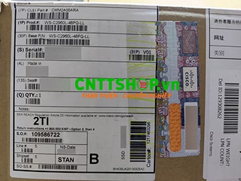 WS-C2960L-48PQ-AP Cisco Catalyst 2960L 48 Ports PoE, 4 x 10G SFP+ LAN Lite