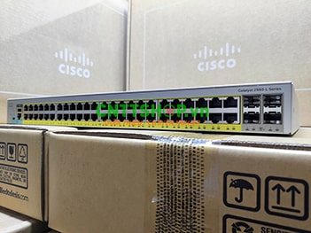 WS-C2960L-SM-48PQ Cisco 2960L Smart Managed 48 port GigE PoE+ 370W